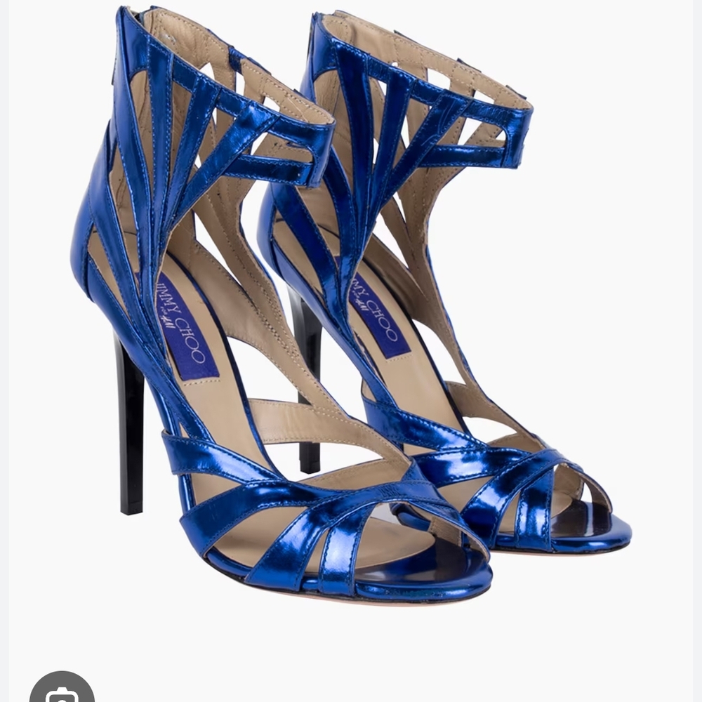Jimmy Choo For H&M Blue High-Heeled Sandals